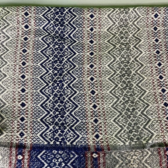 Vintage Amana Wool Throw Blanket - Fair Isle Nordic - Amana Woolen Mill - Picture 4 of 4